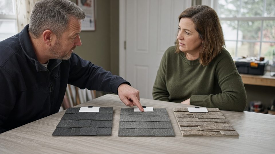 Three estimate options laid out side by side
